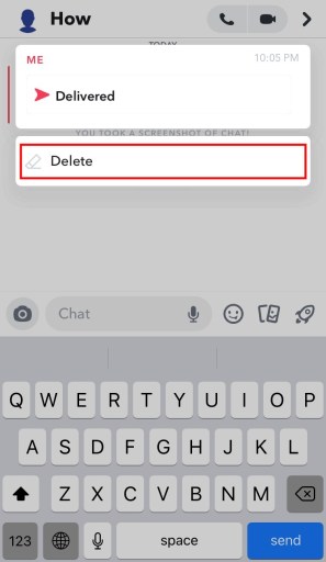 Cómo eliminar un complemento enviado en Snapchat