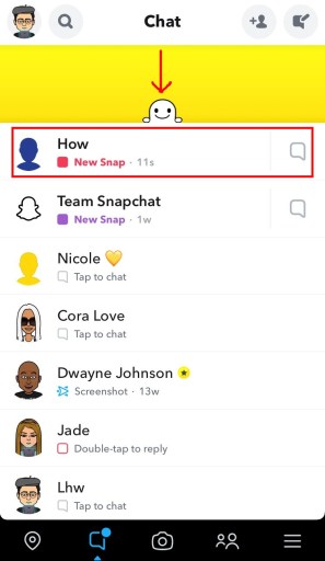 Reabrir instantáneas en Snapchat