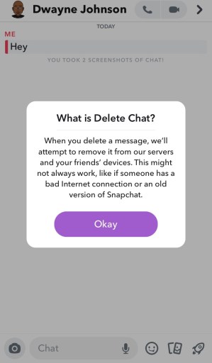 Cómo borrar mensajes en Snapchat
