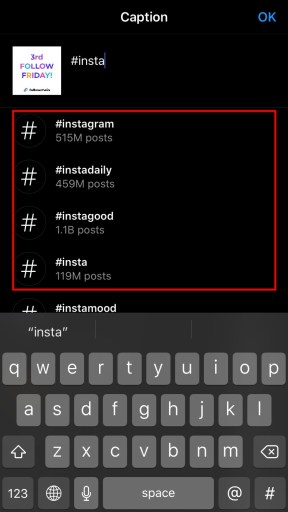 hashtags de subtítulos de instagram 