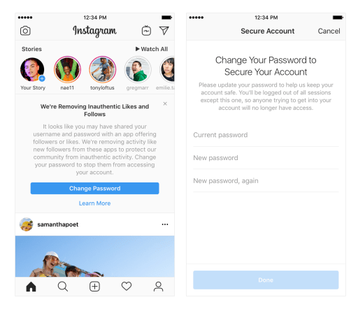 Instagram elimina seguidores y me gusta falsos