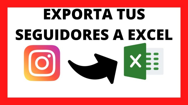Exportar seguidores de Instagram a Excel